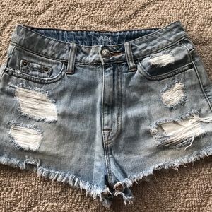 BDG high waisted jean shorts